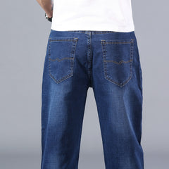 cotton stretch men straight loose loose summer thin jeans