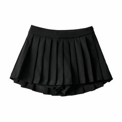 Skirts Womens Mini Skirts Vintage Pleated Skirt Korean