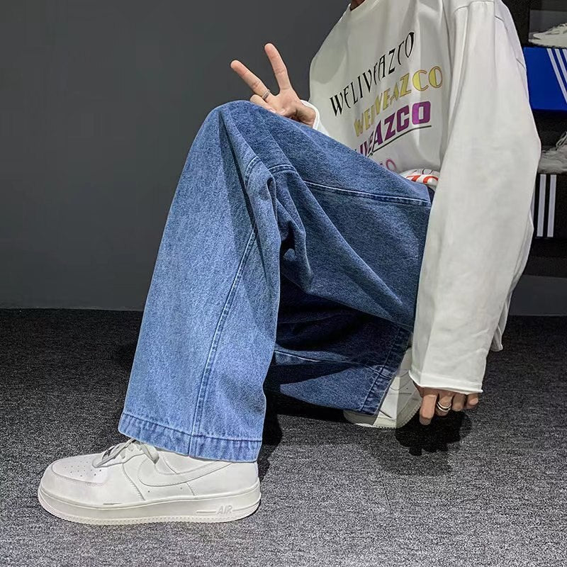 Summer thin men fashion famous brand versatile loose straight Summer