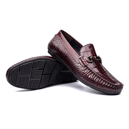 Loafer Shoes Real Leather Slip On Daily Formal Fashion Luxury Shoes