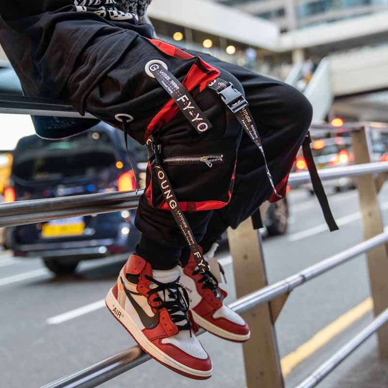 Fashion Men Cargo Pants y2k Techwear Streetwear Harajuku High street