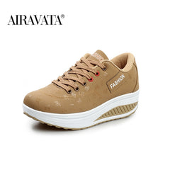 Shake Shoes for Women Platform Running Sneakers Thick Bottom Wedges Sneakers