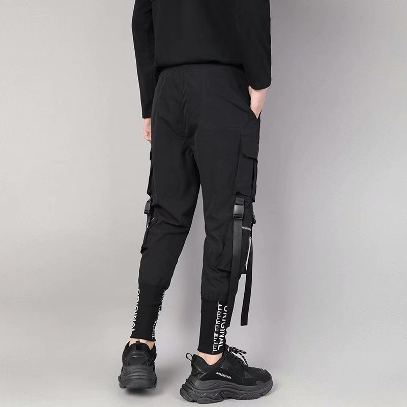 Stylish Japanese Fashion Harajuku Hip Hop Men Pants Streetwear Cargo Pants