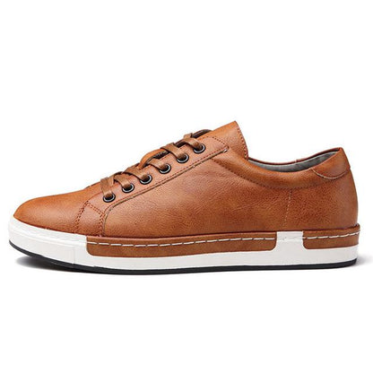 Fashion New Men Casual Shoes Handmade Vintage Men Shoes Luxury Brown