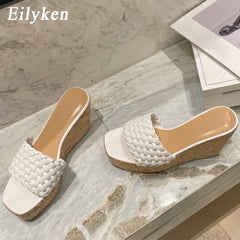 Ladies Slippers Summer Super High Heels Shoes Women Platform  Open Toe