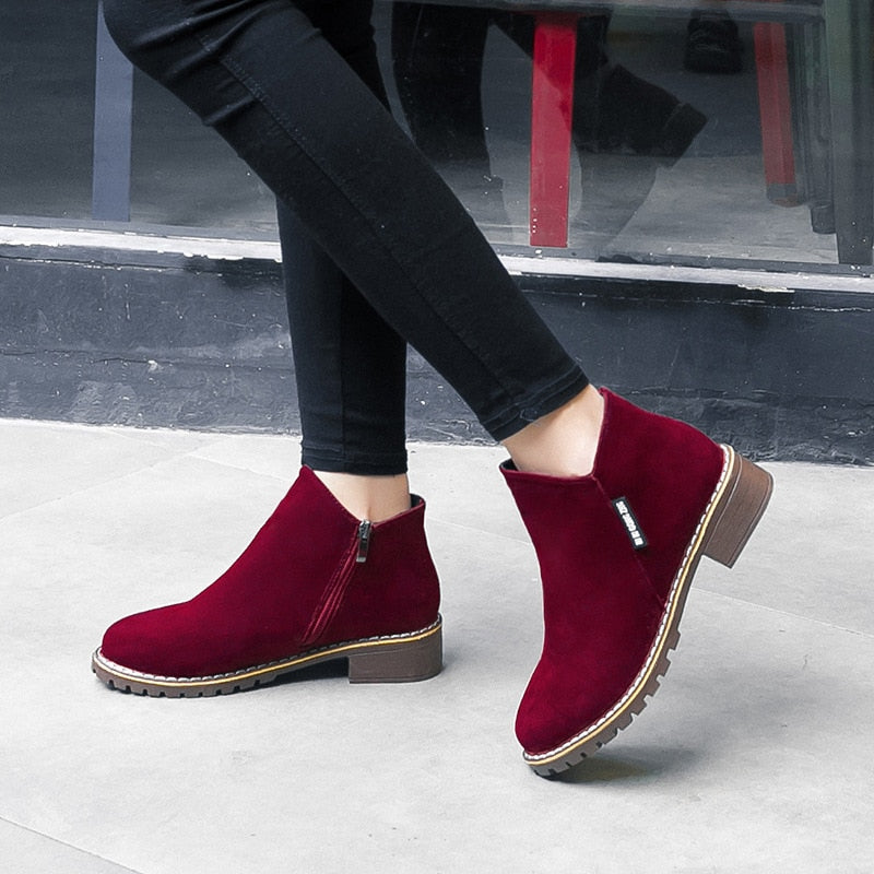 Women Boots Autumn Winter Boots Female Shoes Brand Ladies Ankle Boots