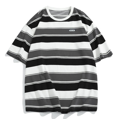 Main Striped Couples T-shirts For Men And Women In The Summer