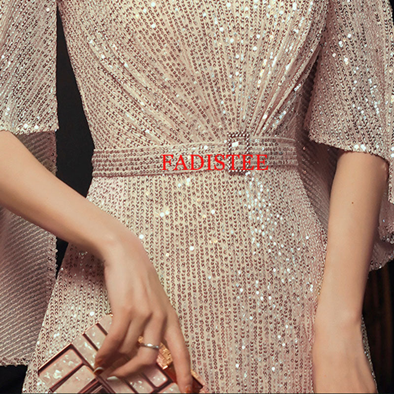 Homecoming Dresses: Prom Dress V-Neck Floor Length Dress Ladies Party Night