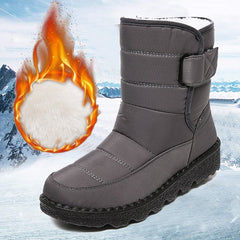 Non Slip Waterproof Snow Boots for Women Thick Plush Winter Ankle