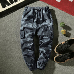 Joggers Cargo Pants Men Harem Pants Multi-Pocket Camouflage Man Cotton