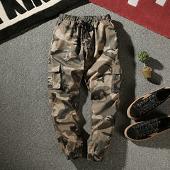 Joggers Cargo Pants Men Harem Pants Multi-Pocket Camouflage Man Cotton