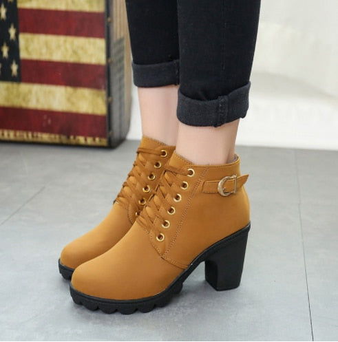 Women Boots Autumn Winter Boots Female Shoes Brand Ladies Ankle Boots