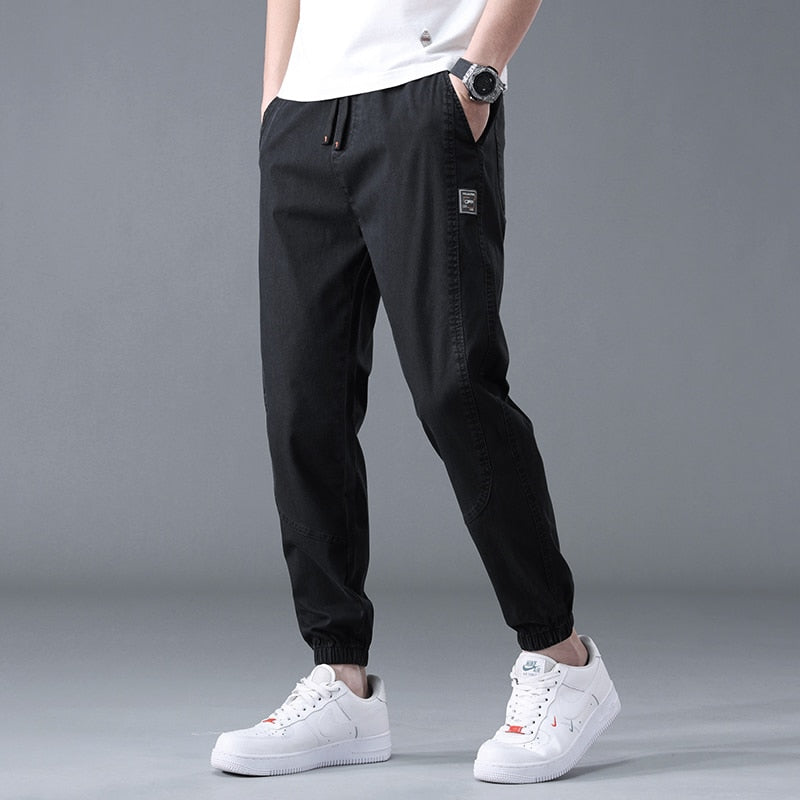 Spring Summer Cotton Jogger Pant Men Pants Harajuku Cargo Jeans