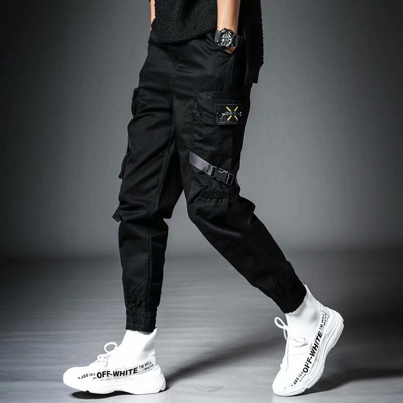 Streetwear Jogging Pants Men Harajuku Winter Spring Hip Hop Cargo Japanese