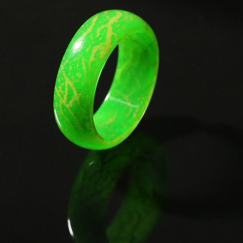 Glow Ring Glowing In The Dark Stainless Steel Fashion Jewelry Decoration