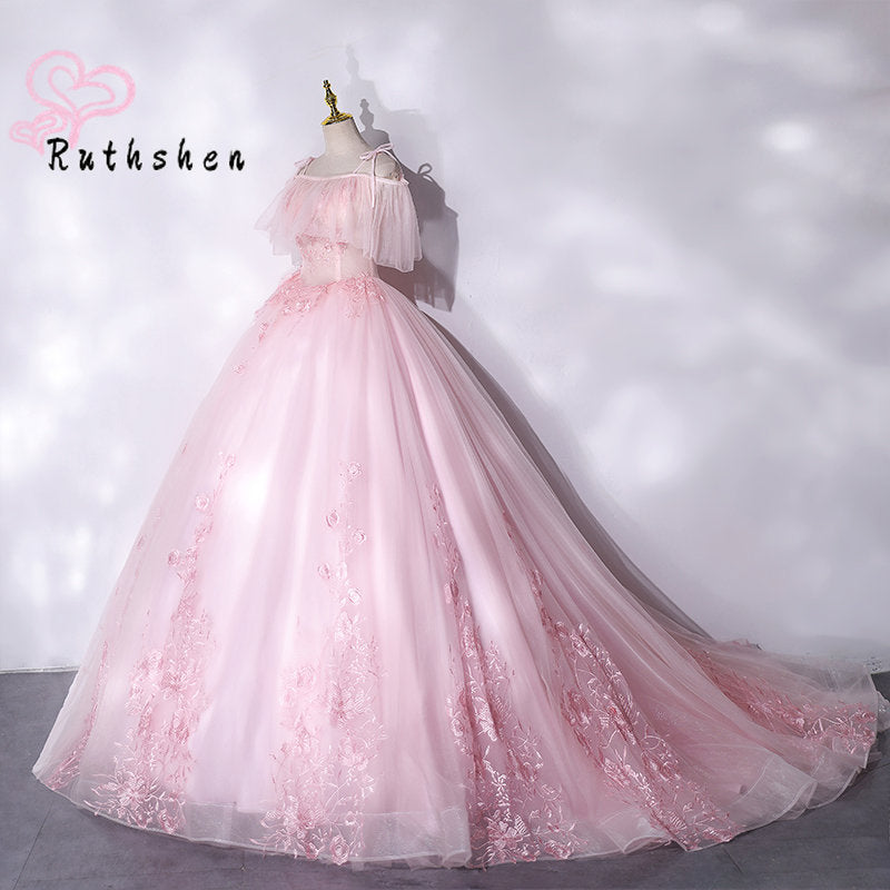Homecoming Dresses: Ball Gown Prom Dresses Off The Shoulder See Through