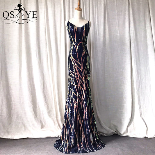 Homecoming Dresses: Prom Dresses Spaghetti Straps V neck Mermaid Evening