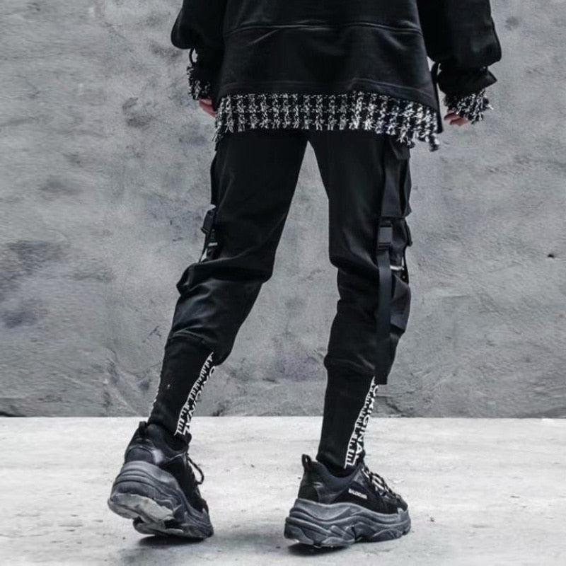 Stylish Japanese Fashion Harajuku Hip Hop Men Pants Streetwear Cargo Pants