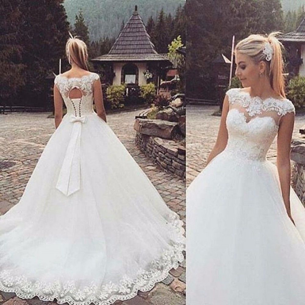 White Bridesmaid Dresses: Backless Short Cap Sleeve Bohemian Wedding Dresses