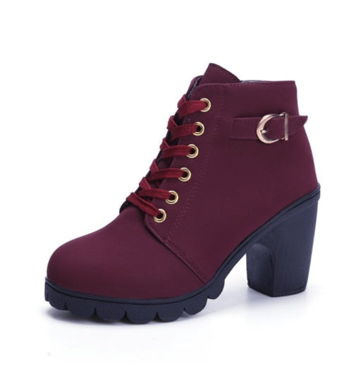 Women Boots Autumn Winter Boots Female Shoes Brand Ladies Ankle Boots