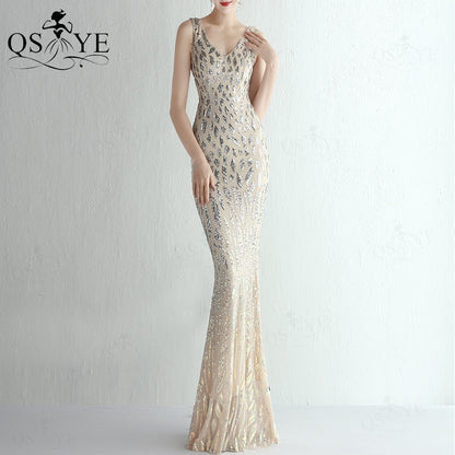 Homecoming Dresses: Prom Dresses Unique Pattern Sequin Lace Evening Gown