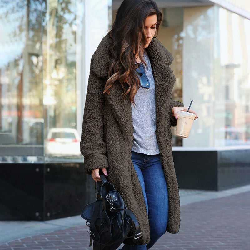 Women Autumn Jacket Coat Women Warm Outerwear Casual Faux