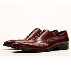 Men Oxfords Shoes Handmade Design Male Shoes Genuine Leather