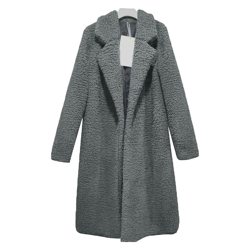 Women Autumn Jacket Coat Women Warm Outerwear Casual Faux