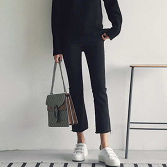 Solid White Jeans Women Straight Leg Fashion Cozy Soft y2k Streetwear Boyfriend