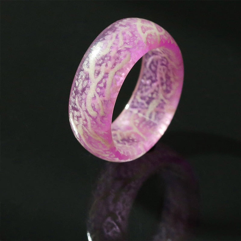 Glow Ring Glowing In The Dark Stainless Steel Fashion Jewelry Decoration