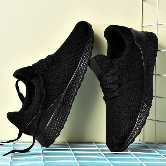 Sneakers Men Casual Shoes Lightweight Breathable Men Shoes Black Big