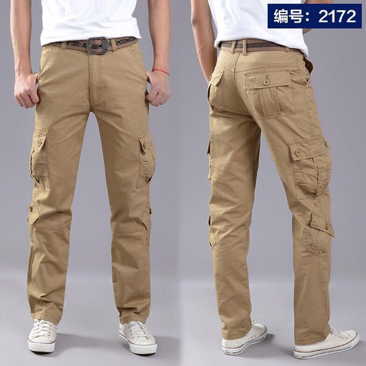 Multi-Pocket Casual Pants Men Military Tactical Joggers Cargo Pants Men