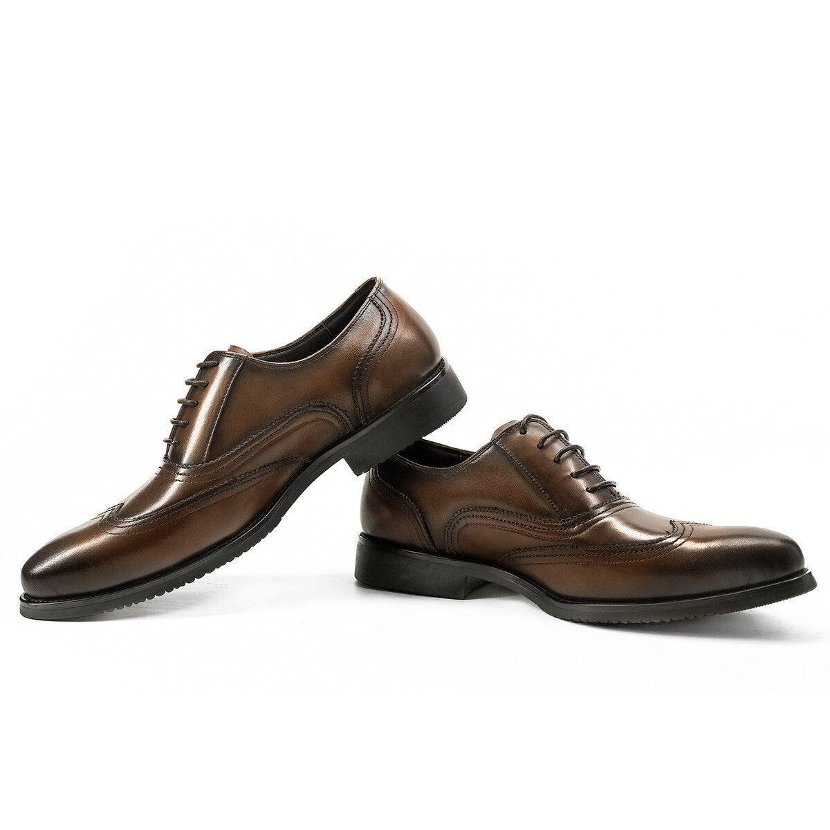 Luxury Handmade Oxfords High Quality Men Shoes Genuine Leather