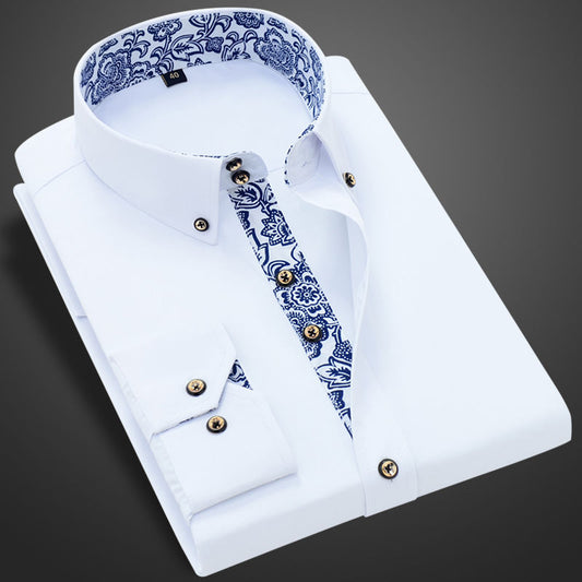 Porcelain Collar Dress Shirt