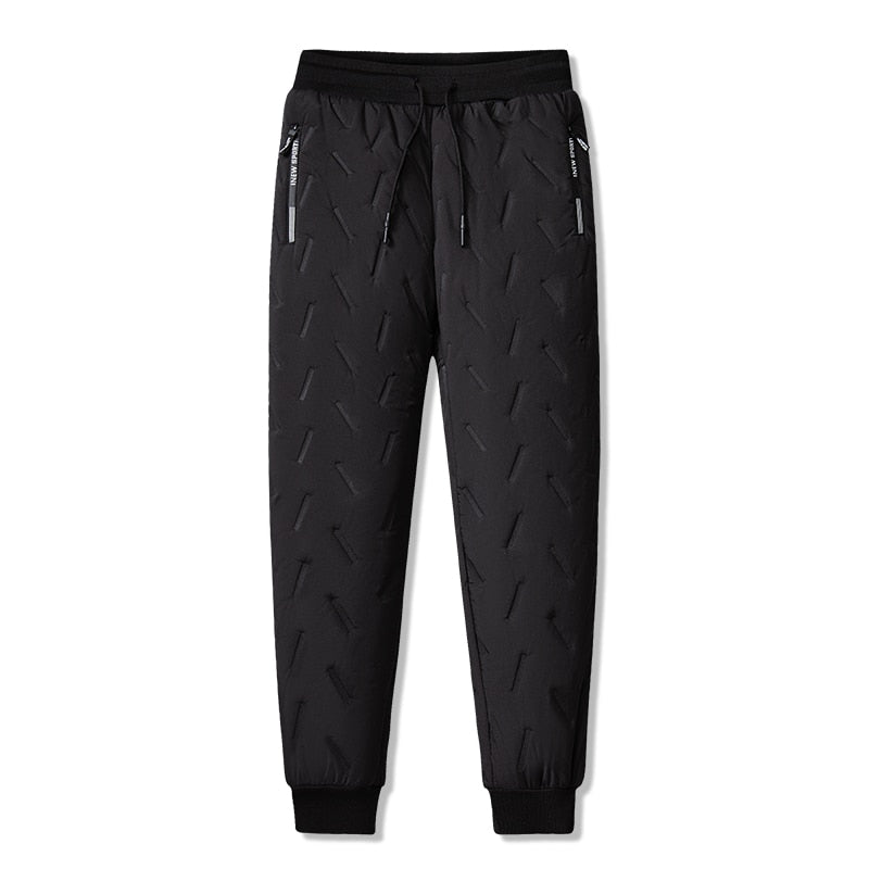 Men Winter Fleece Thick Lambswool Warm Sweatpants Casual