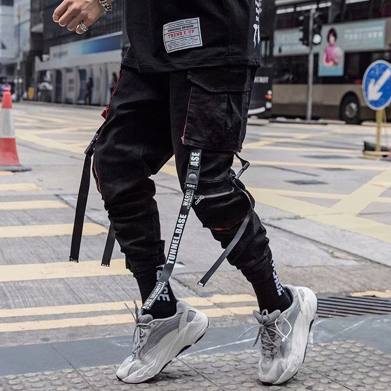 Fashion Men Cargo Pants y2k Techwear Streetwear Harajuku High street