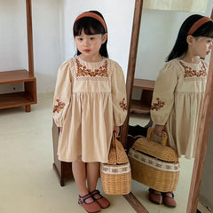 Children Autumn Dress Girls Dress Casual Kids Clothes Palace