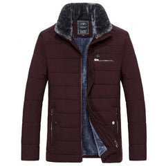 Men Winter Jacket Parkas High Quality Cotton Padded Wadded Thick Warm