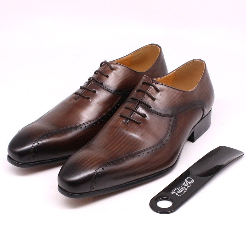 Size 38-47 High Quality Mens Formal Shoes Leather Luxury Party Wedding Male