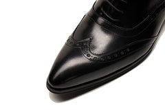 Men Oxfords Shoes Handmade Design Male Shoes Genuine Leather