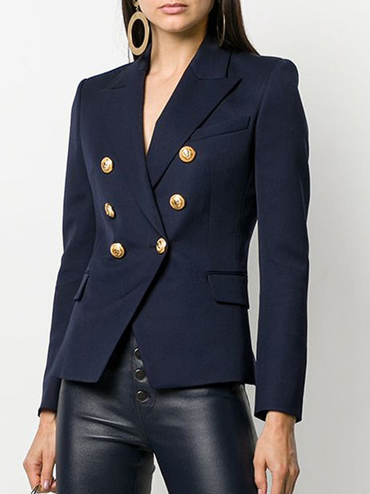 Fashion Designer Jacket Women's Classic Slim Fitting