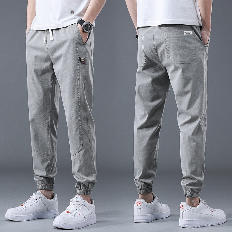 Spring Summer Cotton Jogger Pant Men Pants Harajuku Cargo Jeans
