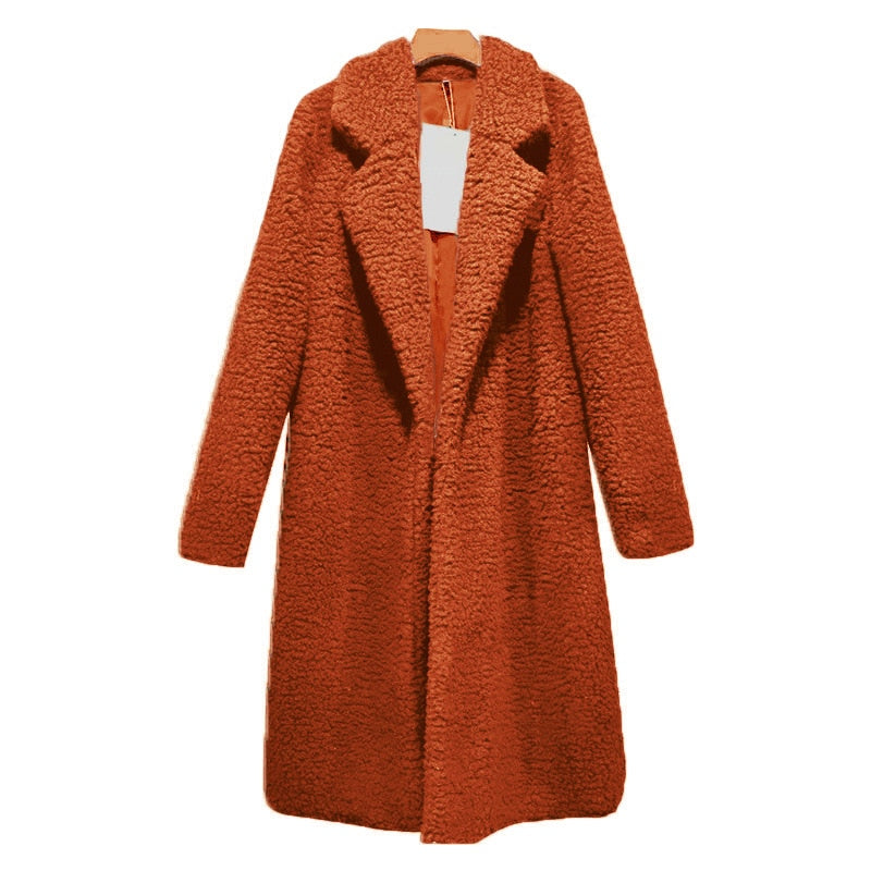 Women Autumn Jacket Coat Women Warm Outerwear Casual Faux
