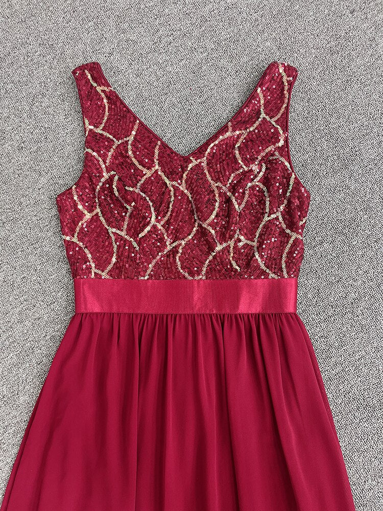 Evening wear Dresses: Womens Sleeveless Formal Occasion Long Dress
