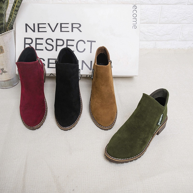 Women Boots Autumn Winter Boots Female Shoes Brand Ladies Ankle Boots
