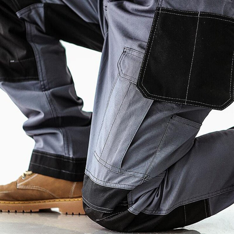 Men Multi Functional Pants Breathable Autumn Safari Style Long Trousers