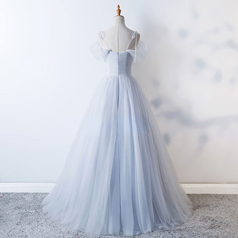 Homecoming Dresses: Off The Shoulder V-neck Prom Dresses Pleat Beading Party Gowns
