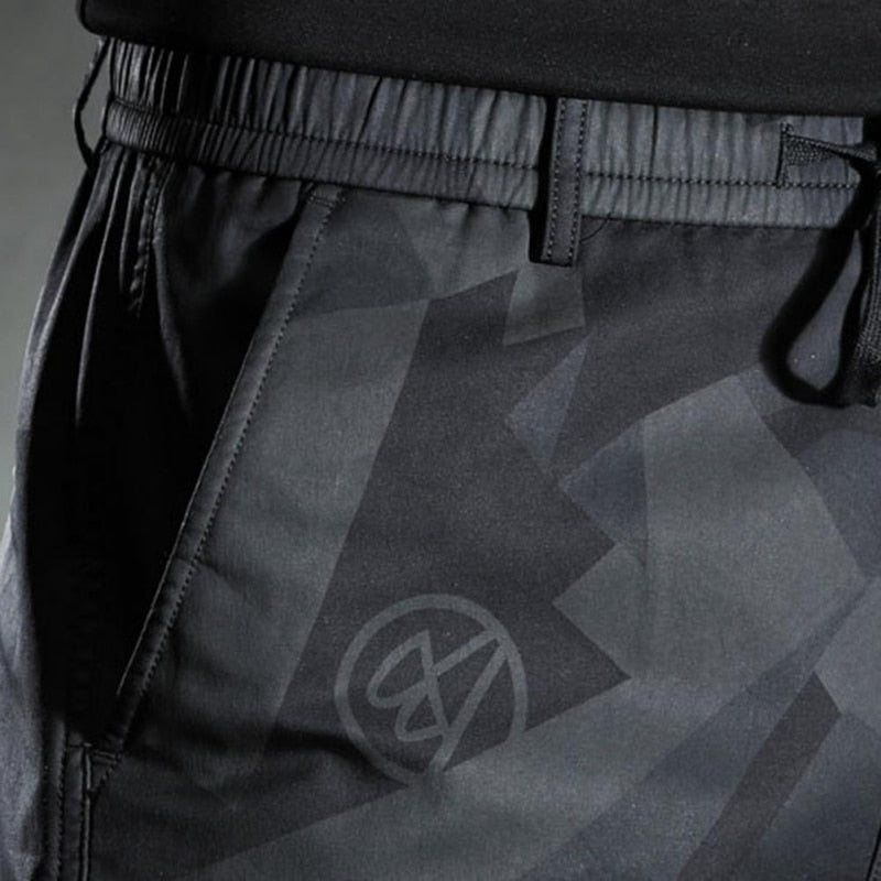 Sweatpants Men Camouflage Elasticity Military Cargo Pants Drawstring Multi