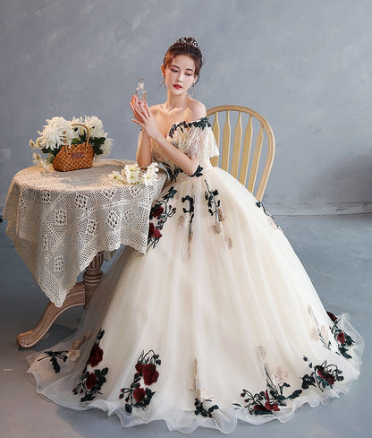 Elegant Prom Dresses Long Lace Appliques Beading Floor Length Evening Party