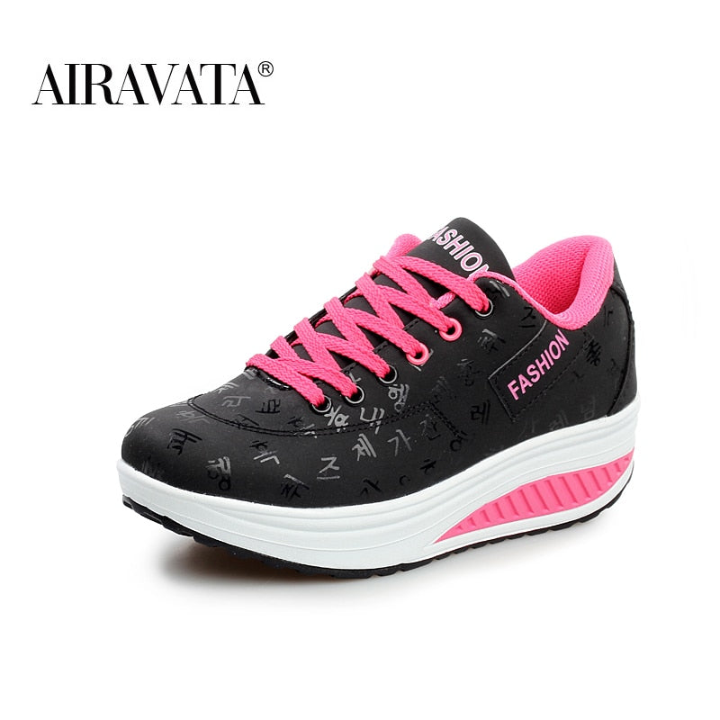 Shake Shoes for Women Platform Running Sneakers Thick Bottom Wedges Sneakers